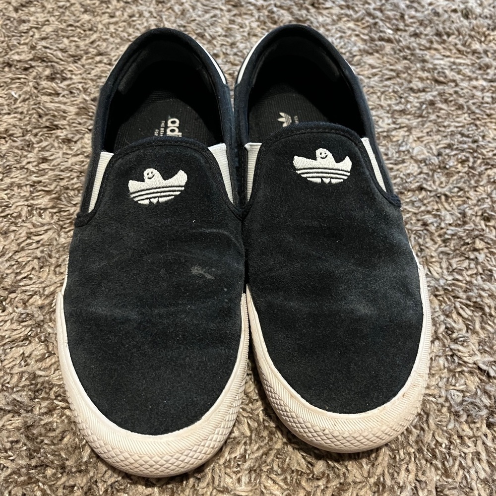 Adidas Men's Black Slip-On Shoes size 9
